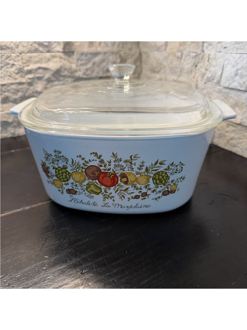 Vtg Corning Ware A-3-B L'Echalote La Marjolaine 3 Quart Spice of Life W/ Lid
